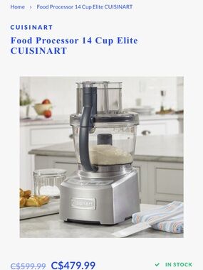 Cuisinart Silver 14-Cup Elite Food Processor